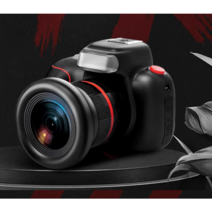 토이카메라 SLR 4K 고화질 줌 플래시 DSLR 입문자용, 플래그십 모델 32G +외장형 보정등+메신저백