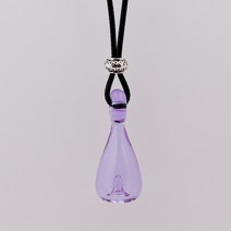 SNASAN 에센셜 오일 아로마 테라피 병 펜던트 목걸이 디퓨저 향수 리필 가능 수제 70cm 길이, 06 Light purple_01 70 센치메터