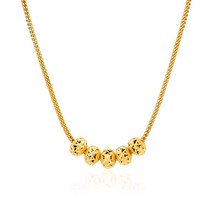 여자 순금 목걸이 꽃 볼 컷팅 24K 18.75g 18K장식