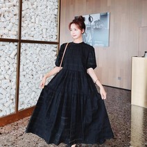 Maje kara 화이트 슈퍼 페어리 스위트 드레스 여성 여름 2021 새로운 기질은 얇은 프랑스 숲 롱 스커트입니다
