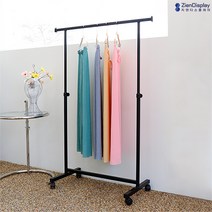 지엔 철제 옷가게 스탠드 옷걸이행거 이동식 네모 용접 헹거, 06. 조절일자행거, 화이트