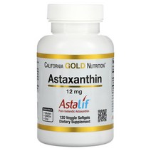 캘리포니아골드 뉴트리션 아스타잔틴 AstaLif 12mg 베지 소프트젤 120정, 120 개