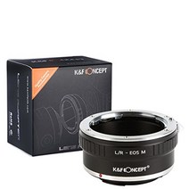 [정규 대리점]K&F 라이카 R LR-CANON EOS M 마운트 어댑터 렌즈 크로스 부착 lr-eosm (KFEOSM)
