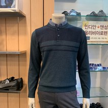 트레몰로 (주)세정 어반 남성복 브랜드 20년 FW 멋스러운 다크 그린 레이어드 한기장 니트 티셔츠 TRHBPWZ8341 트레몰로7881