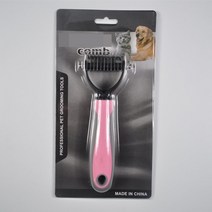 개를위한 머리 제거 빗 고양이 브러시 부드러운 케어 헤어 애완 동물 미용 도구 매트 긴 머리 곱슬 애완 동물 강아지 액세서리 애완 동물 숍, 핑크 빗--S, 하나