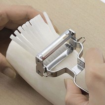 시모무라 양면채칼 스텐필러 2종, 2. 채칼(가는채) + 채칼(굵은채)