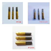 2개/세트 8 11mm 6 진공 청소기 높은품질 구리 소매 가진 모터 카본 브러쉬, 6 X 11mm 긴 개스킷