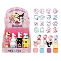 산리오 캐릭터 칭찬 토이 스탬프 도장 랜덤, 2개