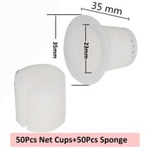 수경재배기 식물재배기 가정용스마트팜 1005020 netpot 35-50mm 야채 그물 컵 냄비 수경법aquaponics난초 재배자 플라스틱을위한 슬롯 형 메쉬 토양없는 문화, 부르고뉴