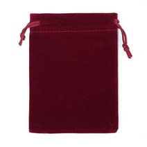 크리스마스 웨딩 선물 가방 및 벨벳 10 개 드로스트링 파우치 여행 도매 저장, 6.5x8.5cm, wine red