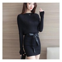 여성니트원피스 2컬러 1P 여자 미니 딱붙는 치마