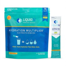 리퀴드 아이브이 하이드레이션 멀티플라이어 전해질 음료 믹스 골든 체리 16스틱 256g 미국 Liquid IV Electrolyte Drink Mix 이온음료