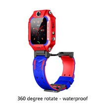 스마트워치 통화 가성비 스마트 워치 2022 Sim 카드 Smartwatch SOS 전화 카메라 음성 채팅 사진 방수 소년 소녀 선물 Q19, W19-360 Red_Spainish Version
