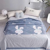 목화솜요 이불 명주솜 호텔 냉각 여름 담요 세척 코튼 커플 침대 이불 얇은 에어컨