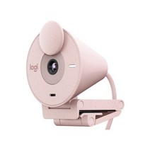 로지텍 BRIO 300 FHD 온라인 화상 웹 캠 카메라 로즈핑크