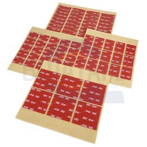 3M VHB 4910 초강력 투명 폼 사각 조각형 양면 테이프, CU 20mm x 30mm-15개입