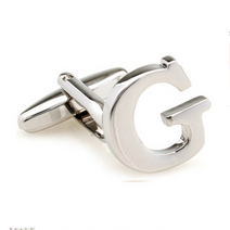 Makone 황제 벼슬길에 오르다 셔츠소매 26 영문 이니셜 A Z 골드 커프스링크 버튼 남성 여성 와이셔츠 공장은 직접 26 개의 영어 문자 커프 단추 알파벳 슬리브 네일 남성 프랑스 비즈니스 커프스 ABC, G