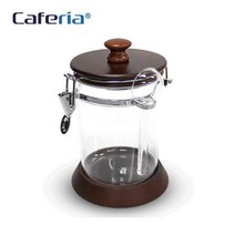 코맥 Caferia 나무 아크릴 밀폐용기 750ml