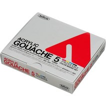 홀베인 아크릴 과슈 물감 페인트 20mL 5색 기본 색상 세트 D421, 5개