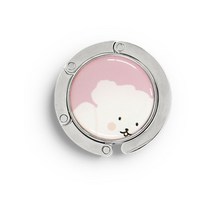 찌부냥댕이 책상 카페 사무실 휴대용 가방걸이 가방행거, 찌부댕이-핑크