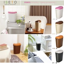 일본[이세토(주)]/PENDEL 더스트박스 /Swing/깜찍하고 위생적인 개인휴지통/세련된 칼라/인테리어 쓰레기통, 상세페이지 참조3, 브라운