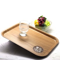 키친라인 카페쟁반 논슬립쟁반 논슬립트레이, 우드 브라운