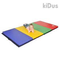 키더스 4단 체조매트 접이식 실내 키즈매트 유아체육교구
