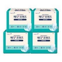 속기저귀 메디프렌즈 성인용 기저귀 일자형 패드, 30매x3팩