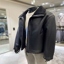 지이크파렌하이트 지이크F SH04 22FW 블랙 하이넥 무스탕 FFGBDX9B802