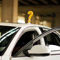 [포원] 자동차 3D입체 모형 새싹 악마뿔 물음표 스티커 안테나볼 레이 스파크 모닝 미니쿠페 튜닝 용품, 02 - 붉은 악마의 뿔 2P