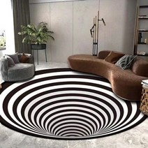 3D 카펫 카페트 소용돌이 환각 깔개 회보 입체 공간 현기증 양탄자 침실 생활 복도