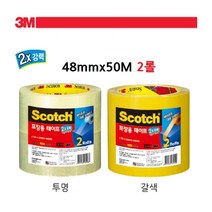 1+1 두배 강력 투명/갈색 opp박스테이프 포장용테이프 비닐테이프 opp테잎 opp테이프, 투명