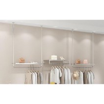 매장용 옷가게 행거 천장고정 스테인리스 심플 인테리어 옷걸이, 100cm x 150cm