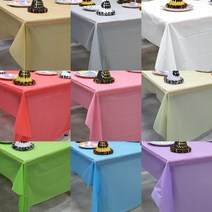 비닐 식탁복 일회용 테이블보 파티 용품, 블루