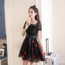SAMARA 여성 여름 봄 롱 레이스원피스 티렌 뷔스티에 예복