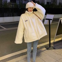 여자 20대 꾸안꾸룩 가을 여행 아우터 뽀글이 점퍼 _ 11741EA