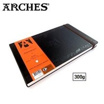 캔손 아르쉬 트래블 양장 하드커버 황목 300g 20매 34.8x24.2cm 드로잉북 / 5P