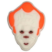 호환 지비츠 1 개 PVC 마녀 무서운 끔찍한 광대 신발 멋진 정원 액세서리 맞는 크록 매력 파티 선물, [02] Black