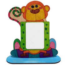 만들기대장-사진액자12-꼬리 원숭이 나무반제품 나무액자 DIY 사진액자 액자 만들기대장 나무DIY 만들기