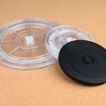 회전원판 진열대, 투명 - 소, 투명 - 소