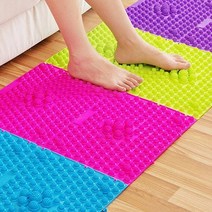 Gosun 공부방 사무실 주방 쇼파 밑 침대 시원한 지압 발판 매트, 그린