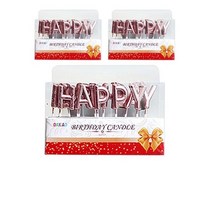 와우파티코리아 해피벌스데이 초, 로즈골드, 6개입