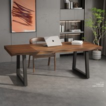 통나무 원목 우드슬랩 책상 테이블 2000, 140x60x75