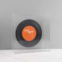 인테리어 레코드 LP 판 모형 오브제 전시 진열 소품 스튜디오 연극 모델하우스 집꾸미기, 오렌지 스몰 22X7X22cm