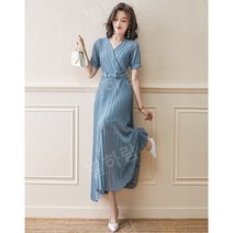 쉬폰 드레스 여성 여름 캐주얼 주름 원피스 돌잔치 상견례옷차림 하객룩 바캉스 비치원피스 빅사이즈