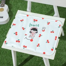 시원한 방석 패드 침대용 쿨냉감 침대 통풍에어 아이스 아기 이불 여름 쿨매트 베개커버, 체리 걸