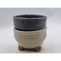 우암 국산 수제화분 컬러 대접분 대 다육 도자기화분, 4번 청색