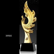 트로피 미니 우승 시상식 졸업 골프 축구 트로피 골드 도금 수지 트로피 하단 크리스탈 커스텀 창의력 친, 22 W