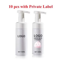 100ml 카멜리아 클렌징 무스 프라이빗 라벨 모이스처라이징 파워풀 메이크업 리무버 클린 리치 포밍 페이, 02 10 pcs Private Label