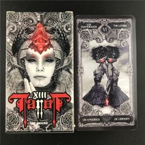 다크 타로 보드 데크 게임용 타로 카드 파티 게임용 카드 놀이, 54개 TS60